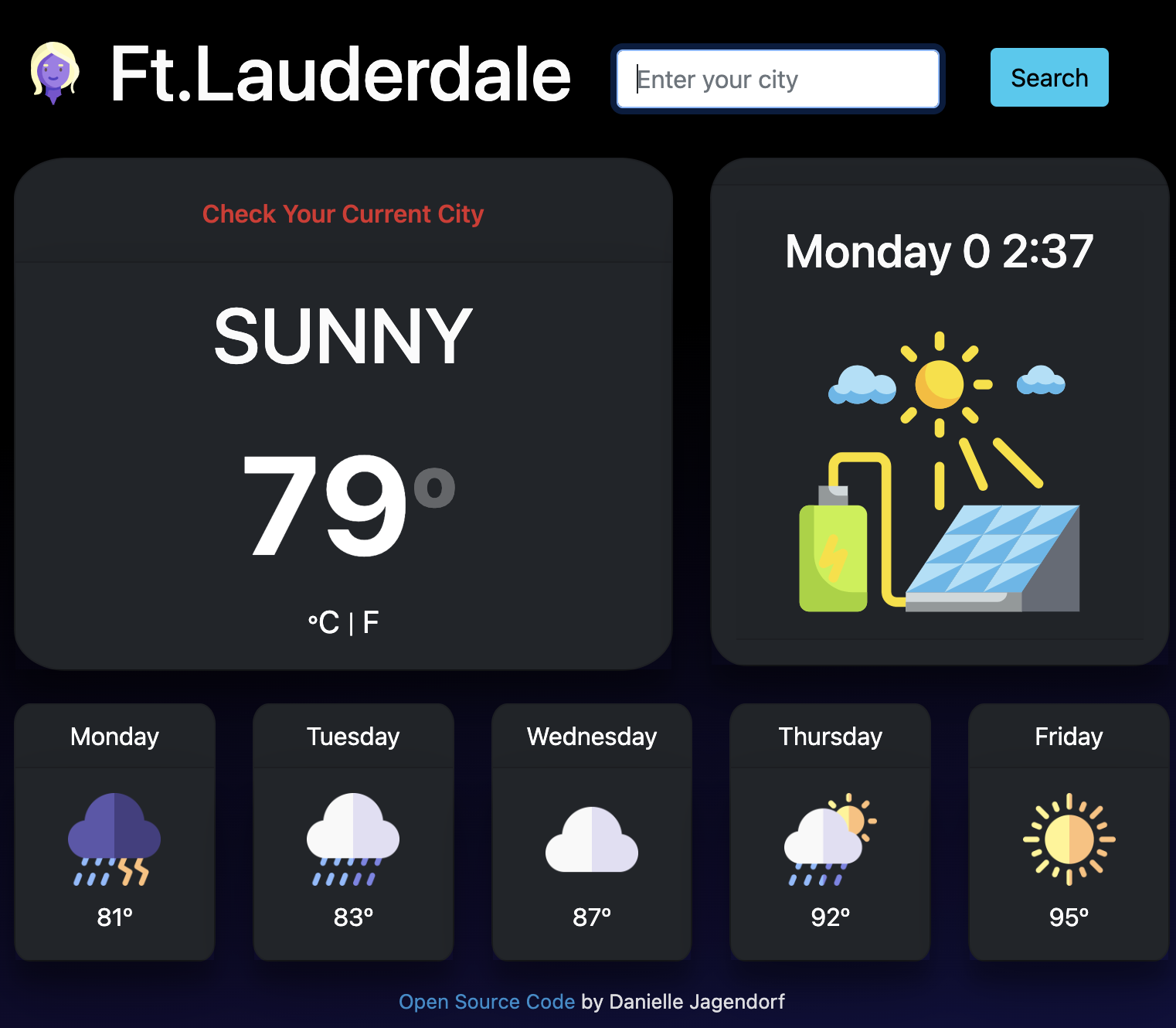 weather forecast template