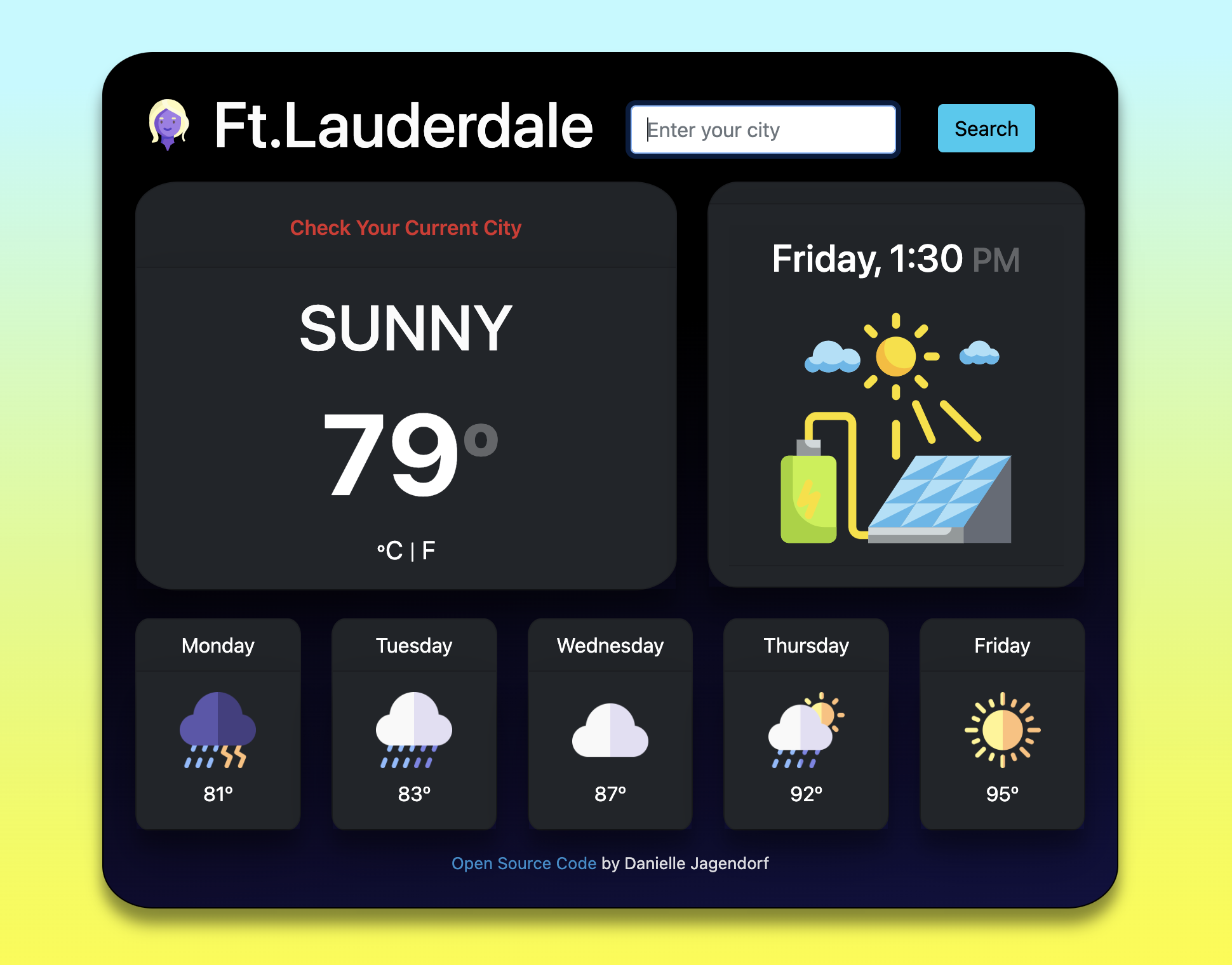 view solar widget mockup